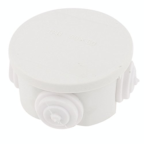 Caja estanca redonda blanca ABS IP44 50x50mm miniatura 1