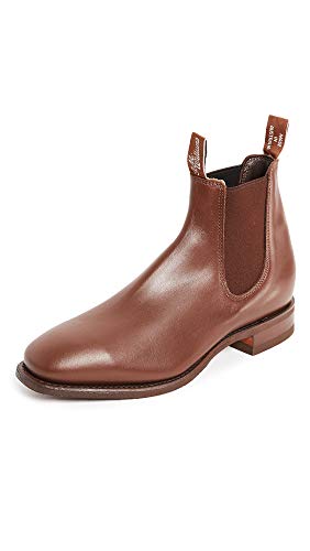 R.M. Williams Men's Comfort RM Leather Chelsea Boots, Dark Tan, 7 Medium US