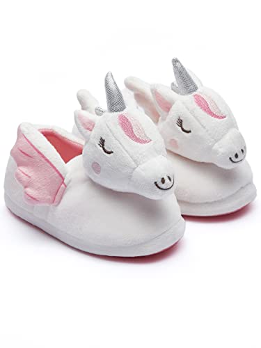 Harry Bear Zapatillas Casa para Niñas Unicornio Blanco 30