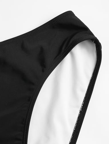 Image of ZAFUL Womens Rash Guard Swimsuits Long Sleeve Sun Protection Bathing Suit Tropical Swim Shirts with Briefs