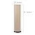 Tall Cylinder Floor Lamp with Fabric Shade – Modern Standing Light for Living Room, Bedroom, Office & Lounge – Ambient Corner Lighting Fixture (Beige)