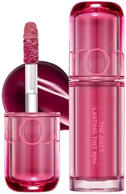 rom&nd Juicy Lasting Tint Mini | Glossy Lip Tint | Korean Raspberry | 1oz