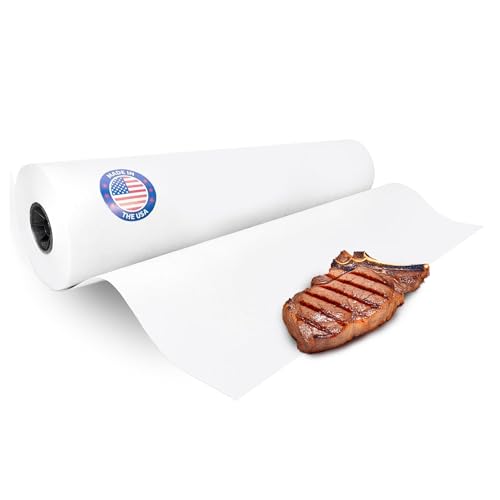 Image of White Butcher Paper Roll 36 inch x 8640 inch (720 feet) - USA-Made Natural Paper