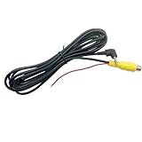 Seadream 2.5mm to RCA Female Cable with Trigger, 2.5mm Angle Reversing Camera Male Plug to RCA Cable Video AV Input Adapter Cable
