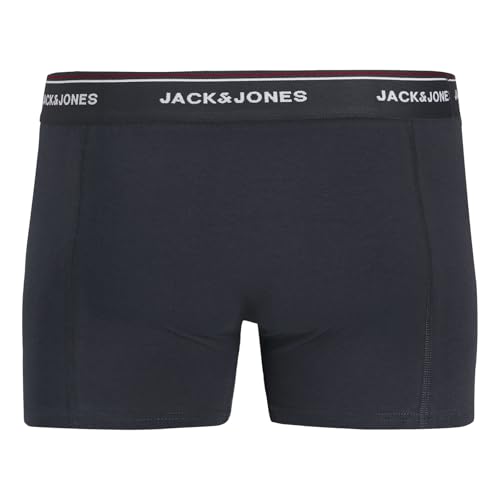 JACK & JONES Herren Unterhosen Shorts Boxershorts Trunks 5er Pack, Farbe:Navy, Wäschegröße:2XL, Artikel:-Inkwell 3