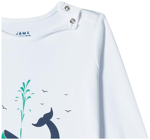 Image of Amazon Brand - Jam & Honey Baby-Boys and Girls 100% Soft & Pure Cotton Long Sleeve Tee with Jogger - Unisex Clothing Set