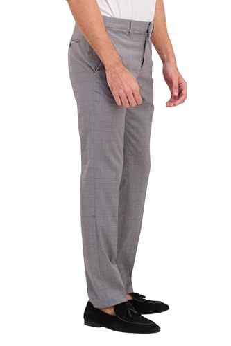 Perry Ellis Portfolio Men's Slim Fit Tailored Pants Dark Grey 34 x 323