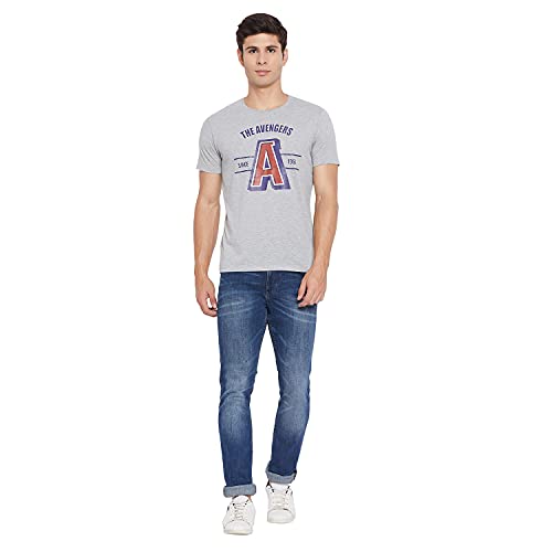 Image of Marvel Avengers by Wear Your Mind Mens Tshirt (MMAMCT052.4 Grey M)