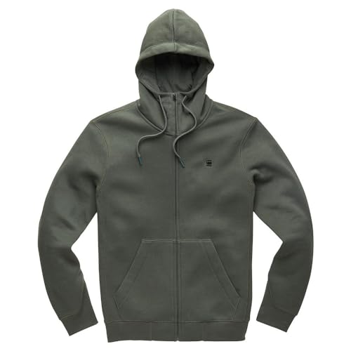 G-STAR Premium Core Hooded Zip Sweater, Maglione Uomo, Grigio (Graphite D16122-C235-996), S - 3