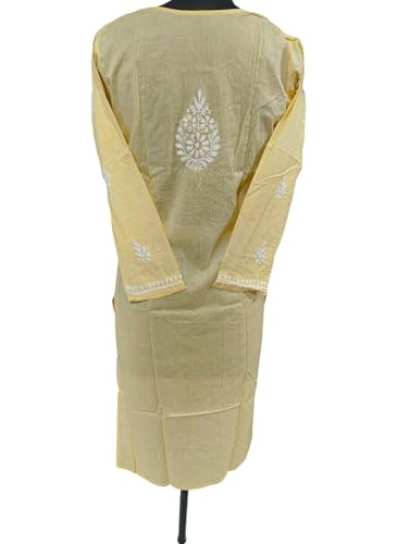 Image of Women Fashion Lucknowi Chikankari Pure Cotton Handwork Kurti for Women Girl