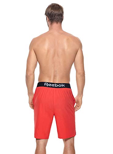 Reebok Men's Swimwear 9" Jacquard E-Board UPF 50 Drawcord Swim Shorts Bathing Suit Trunks3