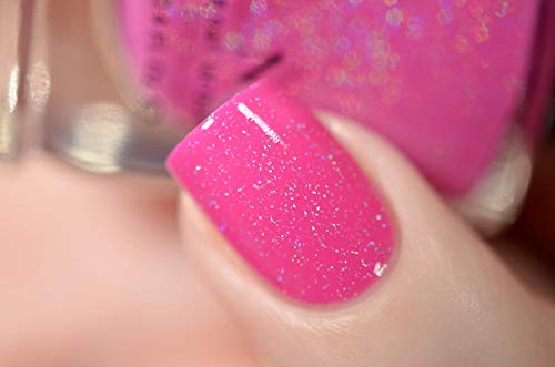 Image of ILNP Party Hat - Deep Cerise Pink Holographic Nail Polish