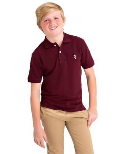 BOYS LOGO PIQUE POLO SHIRT