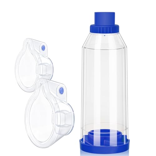 Image of Handheld Inhaler Spacers for Adults and Kids with 2 Masks Spacer OTC