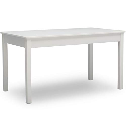Delta Children Kids Play Table | Grow with Me Convertible Desk Bianca White | Ideal for Arts & Crafts, Snack Time, Homeschooling, Homework & More