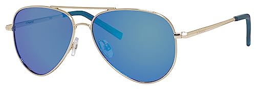 Polaroid KIDS Kinder Brille PLD 8015/N Größe 52-12 mm Gold polarisiert