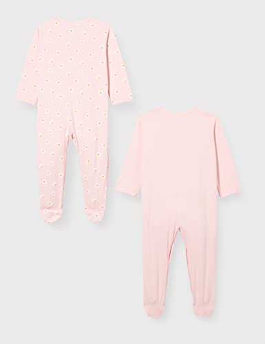 Schiesser Baby-Mädchen 2PACK Anzug mit Fuß Kleinkind Unterwäsche-Satz, Farbmix, 62