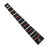 LALADEFIEE 1 Sheet of Cello Fretboard Stickers PVC Decals for Cello Finger Positioning Fretboard Indicators for 4/4 Cello Easy to Apply Cello Fretboard Decals