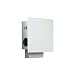 Produktbild WIPO 42410102200 Power Quad G Edelstahl/Glas weiß, 3X Schukosteckdose, 2 x USB-Lochabstanddebuchse