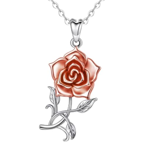Bijoux accessoires avec boîte et colliers pendentif rose raffinés