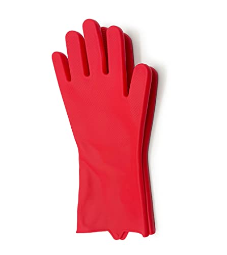 Par de Luvas para Limpeza - Vermelho - Mozcada