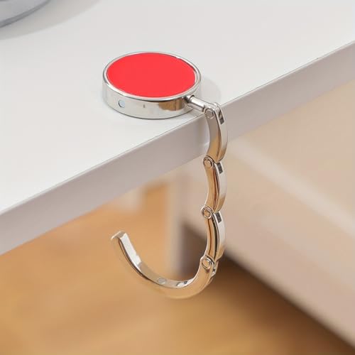 Gancho dobrável para bolsa escolar de couro sólido