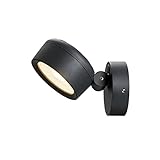 luminaria exterior con panel solar DURADERA: con la bombilla integrada, esta luminaria de superficie de pared y techo con una vida útil de unas 36000 horas proporciona una luz de alta calidad durante mucho tiempo.