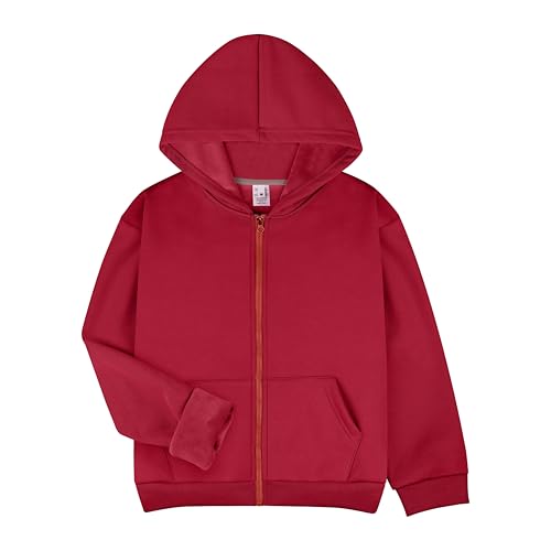 Catálogo de Abrigos para Niño al mejor precio. 43 BIG ELEPHANT Sudadera con Capucha con Cremallera para Niños, Abrigo de Algodón y Forro Polar para la Escuela y Uso Diario
