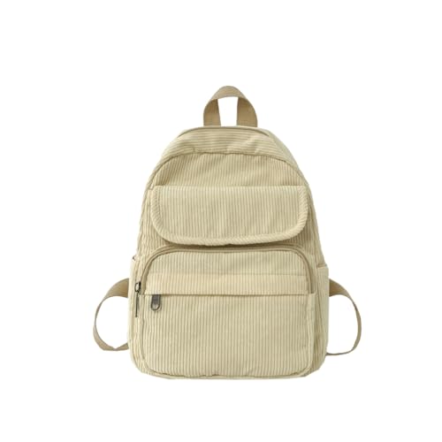 Aufona Mini Backpack for Women Small Backpack Purse Aesthetic Backpack Tiny Corduroy Backpack Light Weight(Light Brown)