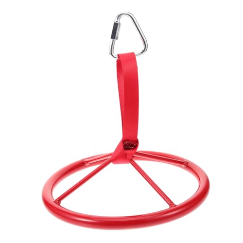 ERINGOGO Indoor Hanging Fitness Ring Ergonomic Training Handle for Heavy Duty Suspension Disc for Arm Workout Portable Exercise Equipment for Home and Outdoor Use