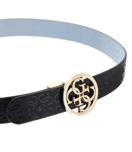 Ceinture Guess Stacey reversible Aqua Multi bleu clair noir ajustable 95 cm - 2