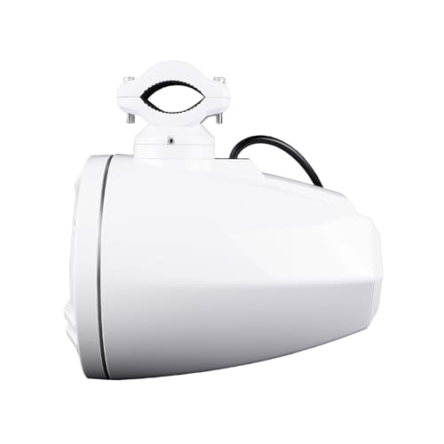 Image of Skar Audio SK65M-TWR 6.5 inch 2-Way Marine Full Range 320 Watt Coaxial Tower Speakers, Pair (White)