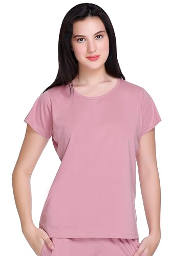Image of GODFREY Women Round Neck Half Sleeve Cotton T Shirts