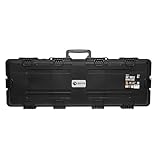 GRITR 39' Tactical Hard Rifle Case with Foam Padding - TSA Approved Gun Travel Case for Rifles - IP67 Compliant Waterproof Dustproof Shockproof Gun Storage Accessory, Black