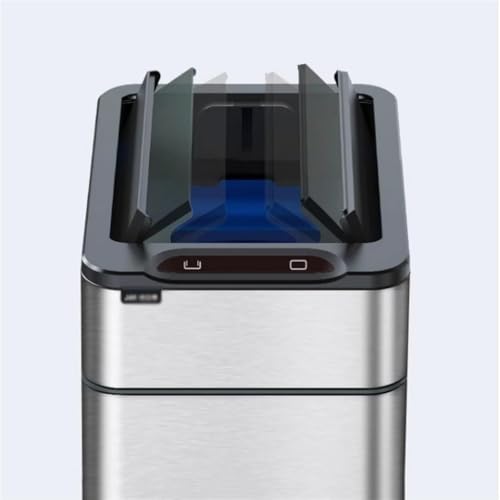 Caneca de Basura Automática de Acero Inoxidable 30L miniatura 3