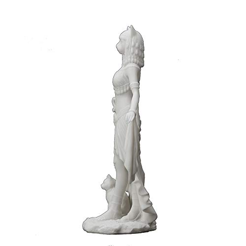 Estatua Resina Blanca Bastet 10 Pulgadas Veronese miniatura 4