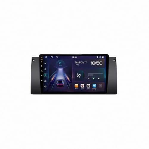 Radio Coche 2 DIN Bluetooth Android Auto para BMW Serie 5 E39 Reproductor Vídeo Aux
