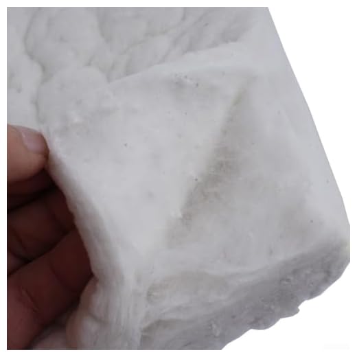 Bulevisiter Manta de seguridad de fibra cerámica para chimeneas y estufas, forro de silicato de calcio-magnesio con alta resistencia hasta 1206 °C, color blanco (30 x 20 x 3 cm)