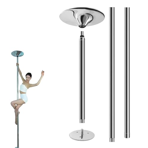 Bastón de baile, construcción de acero portátil, altura ajustable, modos de giro y estáticos, perfecto para ejercicio, gimnasio en casa, actuaciones en escenario, diseño extraíble