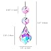 KANPURA 25pcs 38mm Suncatcher with Crystals Horse Eyes Chandelier Prism Replacement Pendant,Hanging Crystals Glass Octagon Beads for Window Christmas Tree Home Decor(AB)