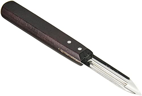 Victorinox, 5.0109, Kitchen Utensils, Sparschäler, Extra scharfe Klinge, mit geradem Schliff, mit edlem Holzgriff, Braun,