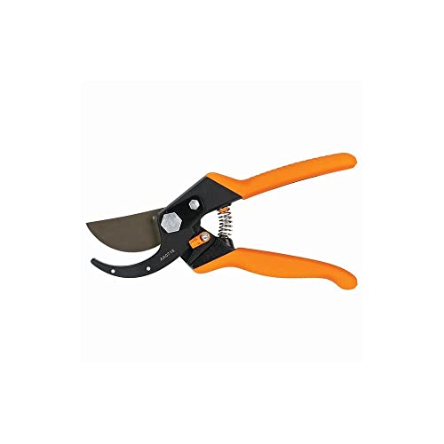 Image of Fiskars Pro SoftGrip Bypass Pruning Shears, 1 inch Cut Capacity Garden Clippers | PowerArc Steel Blades for Easier Cuts, Sharpenable Carbon Steel Blades with Non-Stick Coating, Shock-Reducing Bumpers