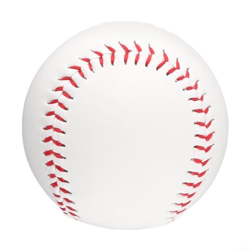 Balle d'entraînement de baseball de 22,9 cm, lancement de balles de baseball non marquées avec 108 points pour ligues (1 pièce rigide)