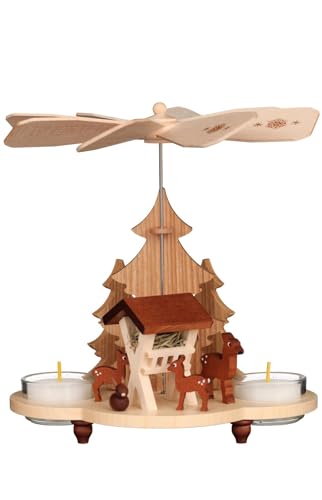Christian Ulbricht 1-stöckige Pyramide Waldfütterung Natur - 19,5 cm