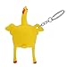 Persdico Novità Vent Pollo Uovo Intero Galline ovaiole Spremere Parodia Ingannevole Giocattolo Divertente con Portachiavi Giocattolo di Decompressione Creativo