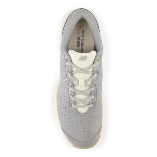 New Balance New Balance Men's 696 V5 Hard Court Tennis Shoe, Grey/White, 9 M