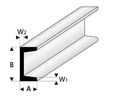 Preisvergleich Produktbild ASA U-Profil 2,5x5x1000 mm