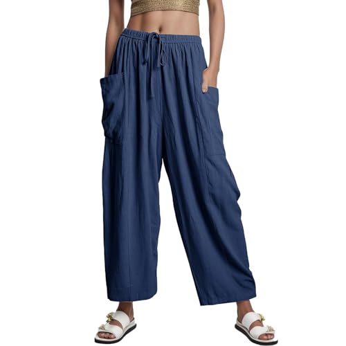 Pantalon femme été chic finitions soignées avec ceinture