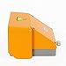 Heavy Duty Foot Switch Aluminum Double Pedal Foot Control Switch 110V Electric Pedal Foot Switch for Bending Machine Punch Medical Equipment(Orange)