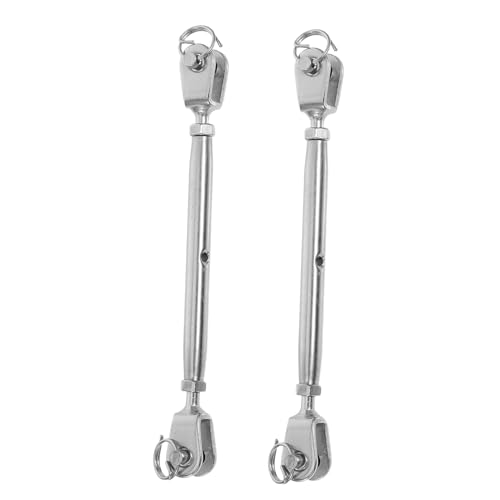 Sosoport 2Pcs Tensionador de Tensores de Acero Inoxidable Quijada para Cables y Cuerdas miniatura 1